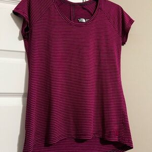 The North Face Women's Striped Pink Top